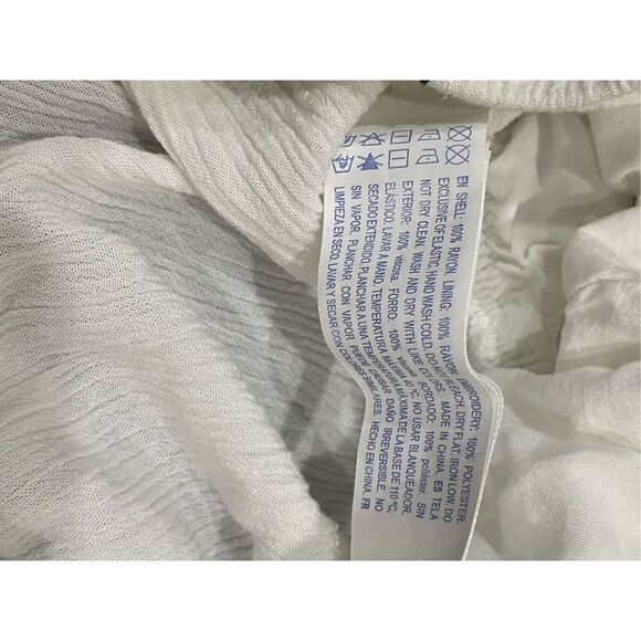 Forever 21 Ruffled Romper with Black and White Embroidery - Picture 6 of 6